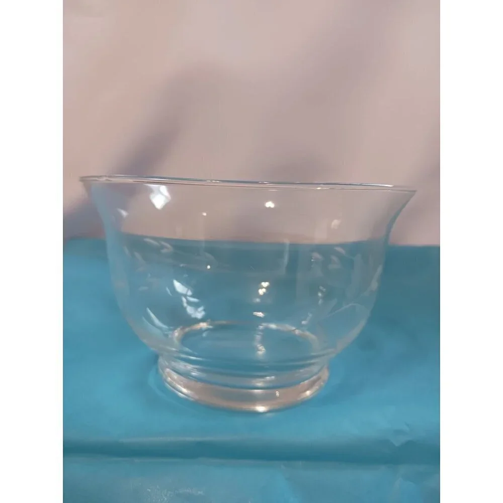 Princess House Crystal Heritage 4 pcs  condiment set bowls,plate,shell spoon